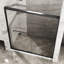 Double porte de douche coulissante 60 po x 72 po - verre trempé, noir mat, bruit époustouflant
