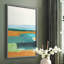 Turquoise et orange I, reproduction encadrée - bois massif-2035808480-2035808494