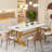 Keidenel Metal Base Dining Table-1798318633