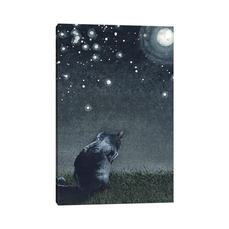 Moonbathing by Maggie Vandewalle - Wrapped Canvas Painting, 66.04cm H x 45.72cm W x 1.91cm D