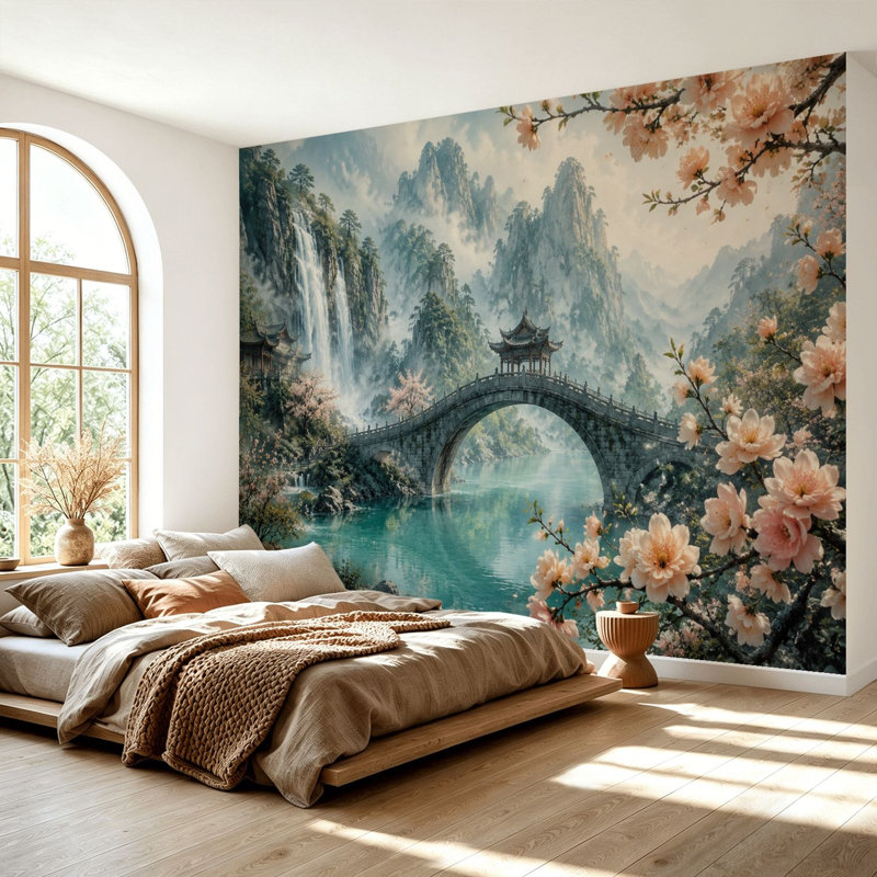 Papier peint adhésif auto-adhésif moderne pour la chambre à coucher Peel and Stick L 69 po x l 96 po