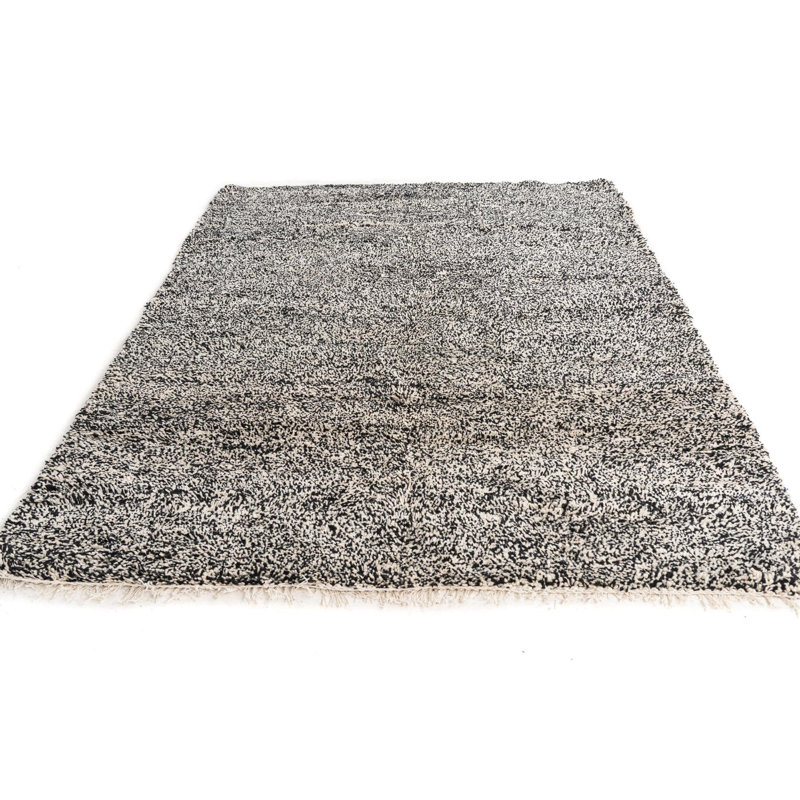 Tapis noir et blanc Nathaniel