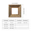 Cadre photo antique en bois orné doré, 5 tailles - Boîte baroque à volutes pour mur ou table-132942347