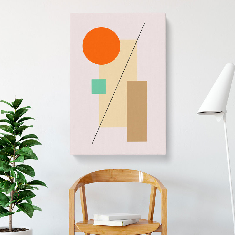 Abstract Blocks - Wrapped Canvas, 35cm H x 35cm W x 3cm D