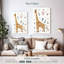 Adorable girafe scandinave sur toile-1064630642