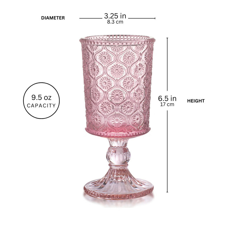 Verres à vin Mitzi, Rose