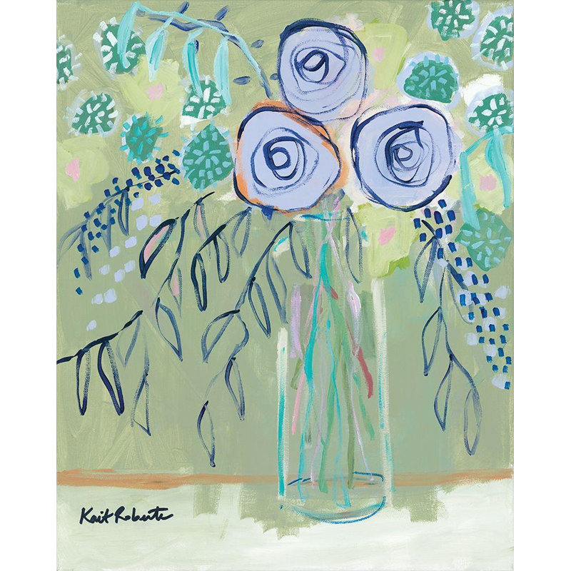 «Red Flower Barrel Studio®», art sur toile tendue par Kait Gallery: The Flower Lady, H 44 po x l 36 po