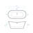 Ivy 67" Double Slipper Freestanding Bathtub