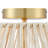 Nekoosa Rattan Semi Flush Mount