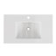 Lavabo de salle de bain en céramique blanche de 30 po, convient à un meuble-lavabo de 30 po, trou de robinet pré-percé, design minimaliste moderne, durable et facile à nettoyer
