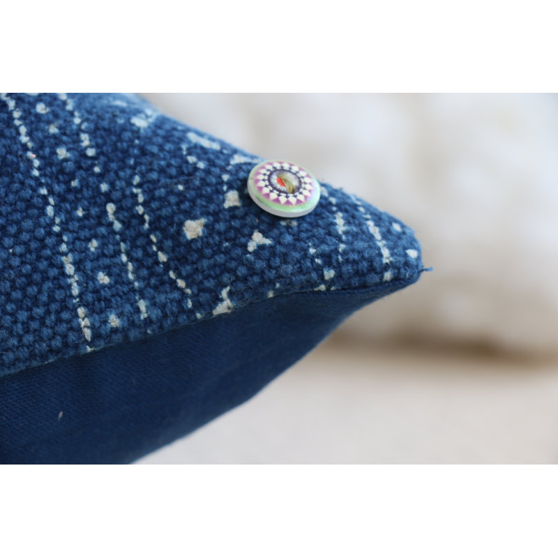 Housse de coussin floral lombaire