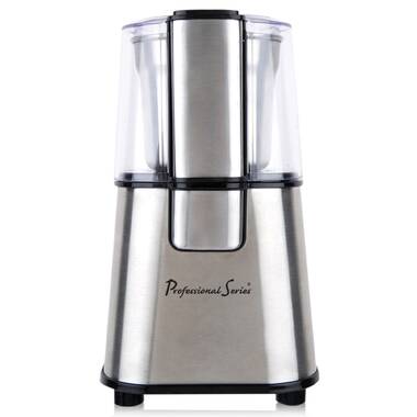 Willz 1.7 oz. Silver Stainless Steel Blade Electric Coffee Grinder in Silver