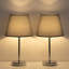 Ensemble de lampes de table argentées 15,7 po Ekemini-1422305246