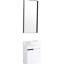 Meuble-lavabo de 16 po avec lavabo, portes à fermeture douce, fixation murale, idéal pour les petites salles de bain de 16 po, mécanisme de fermeture, installation simple-542416480