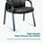 23.62" W Stackable Conference Waiting Room Reception Chair with Metal Frame