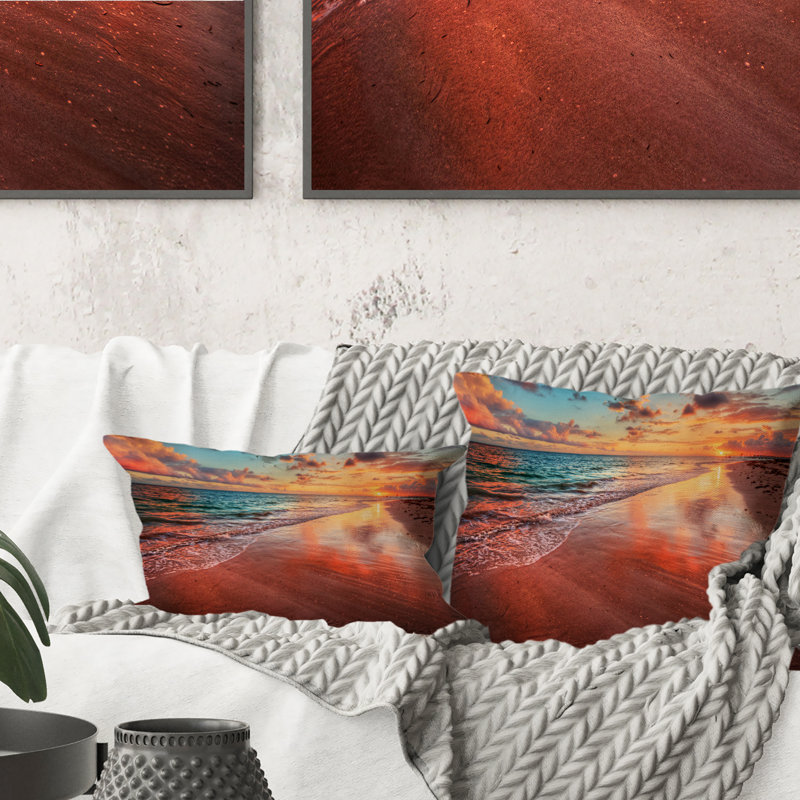 Coussin décoratif Sunset, 16 po x 16 po