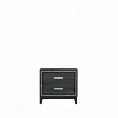 Table de chevet noire