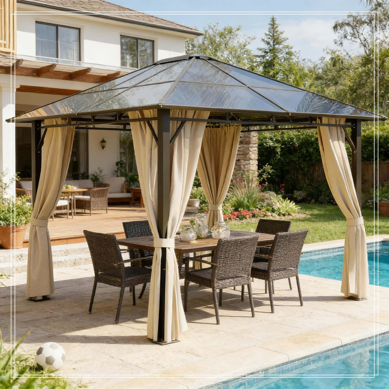 Pavillon de jardin extérieur, pavillon de jardin