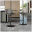 Ensemble de 2 tabourets réglables, tabourets pivotants de style Mid-Century, tabourets de bar industriels avec dossier et chaises de bar à hauteur de comptoir-184117025