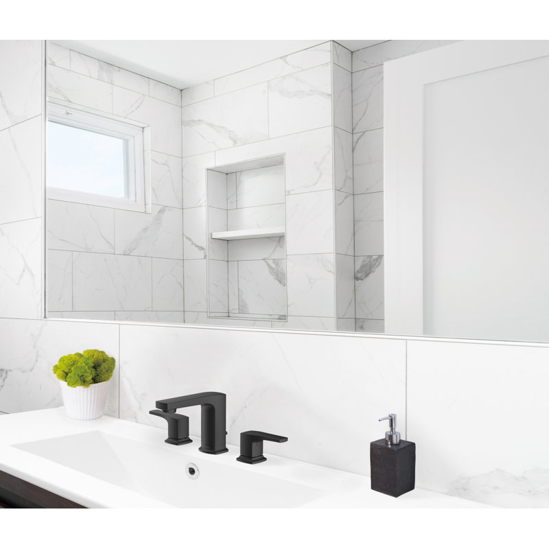 Robinet pour salle de bain à deux poignées Tribune, Teinte noire