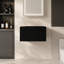 Armoire de meuble-lavabo flottant 30 po, contreplaqué, double tiroir à fermeture douce, espace de rangement intérieur spacieux, compartiment de rangement latéral ouvert, fixation murale, armoire seulement, lavabo non inclus, noir-1477631633-1477631661