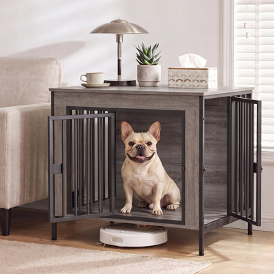 Large Furniture Style Pet Crate With Divider