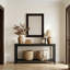 Flora Rattan Scalloped Wall Mirror-1512105733