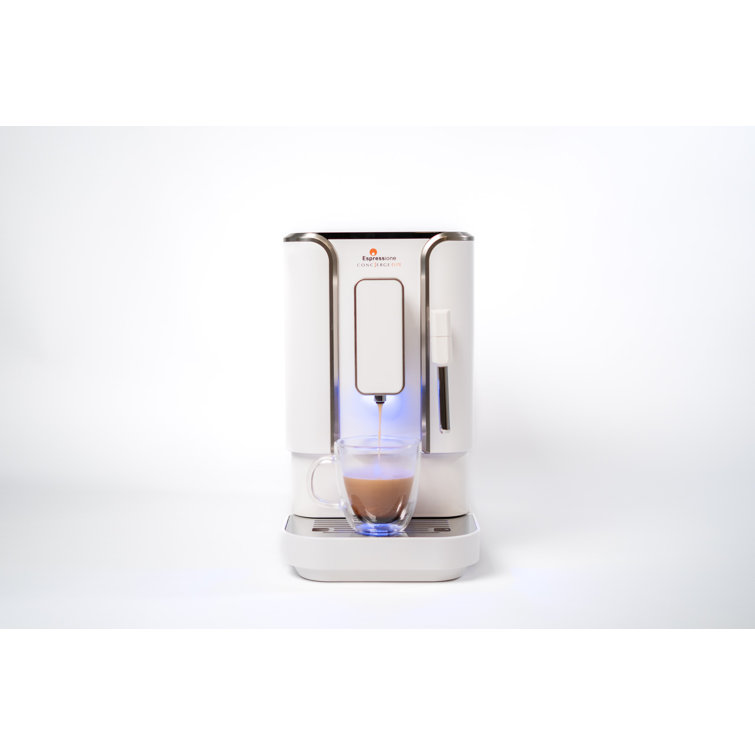 Espressione Concierge Elite Fully Automatic Bean to Cup Espresso Machine - Diamond White