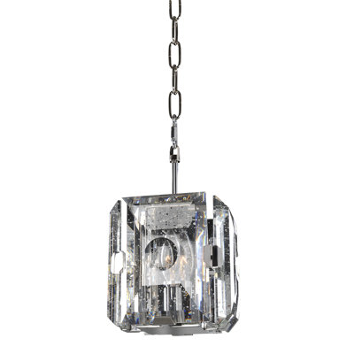 Luminaire suspendu en acier inoxydable poli Giada 1 LT Kalco