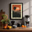 Desert Moon Rising Boho - Framed Print-1410048795-1410048793