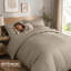 Imperial Homeware London Microfiber Striped Duvet Cover Set with Pillowcases-116167089-116167082