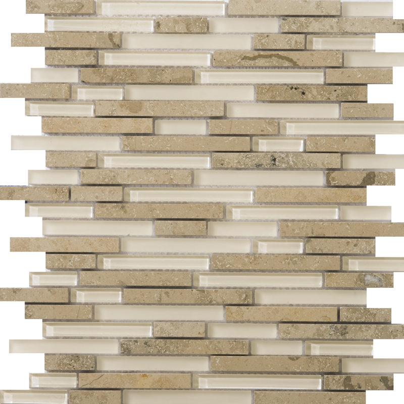 Lucente Campo 12 in. x 13 in. Glossy/Matte Glass Wall Tile (10.72 sq. ft./Case), Lido