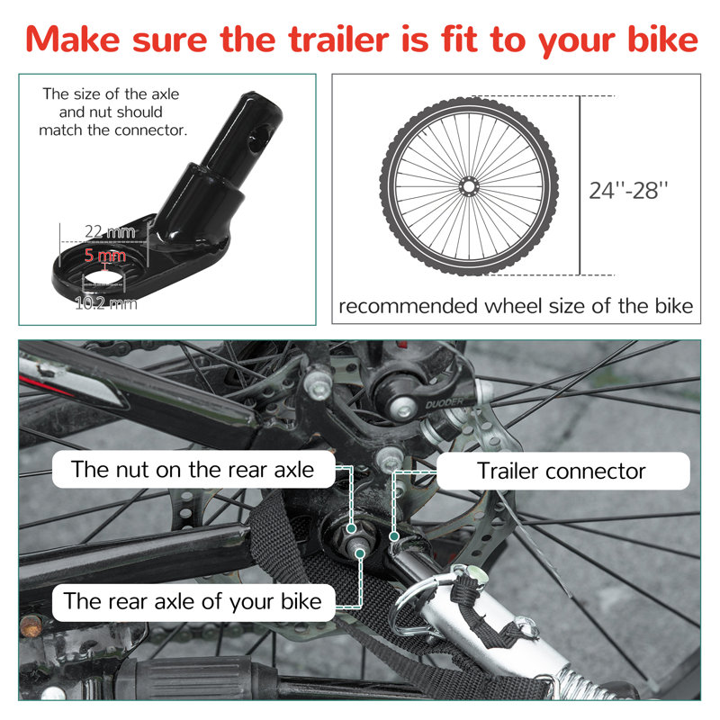 Aosom Green and Black Foldable 2-Seat Child Bike Trailer