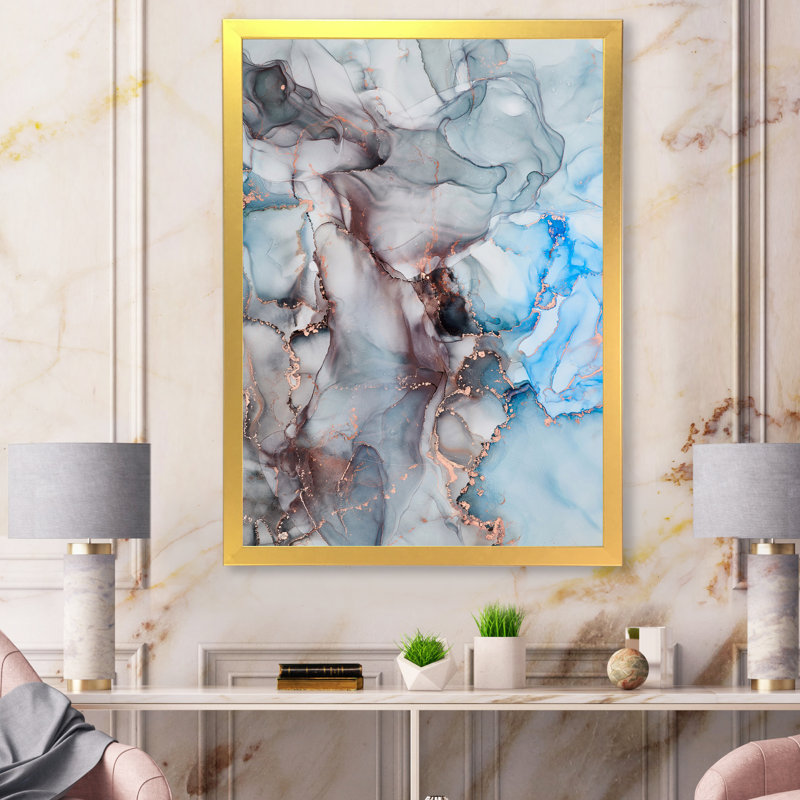 «Gray Tender», reproduction d'art sur toile, H 20 po x l 12 po x P 1 po, Encadrement doré