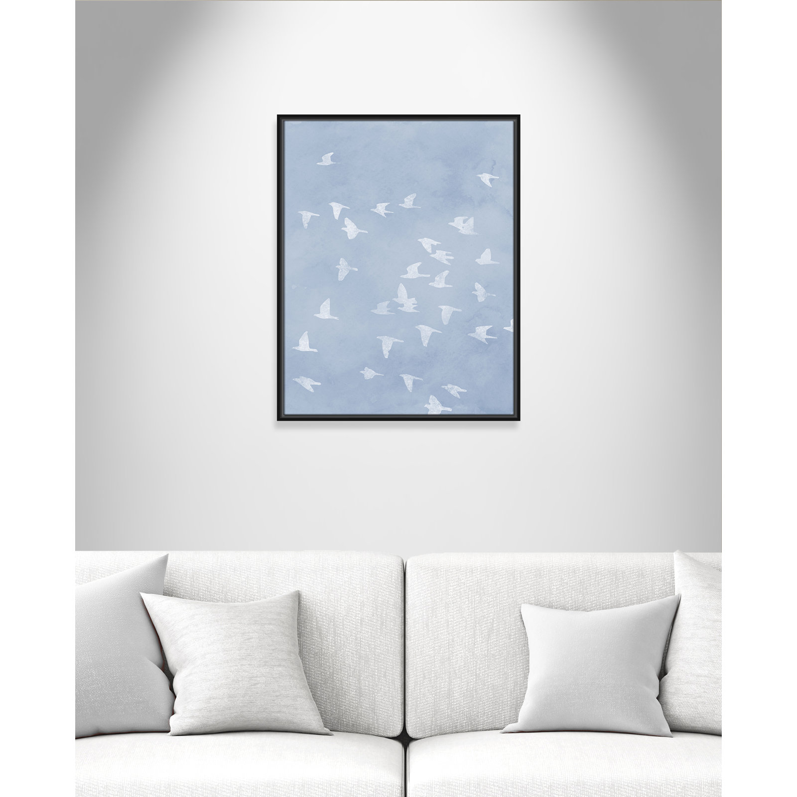 Flying Friends Print by Marcus Prime, 23.5'' W x 29.5'' H, Black Floater