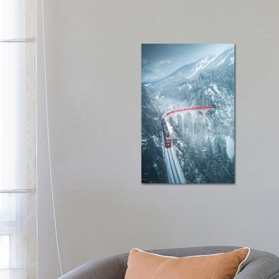 Landwasser Viaduct - Switzerland by Cuma Çevik - Wrapped Canvas Print