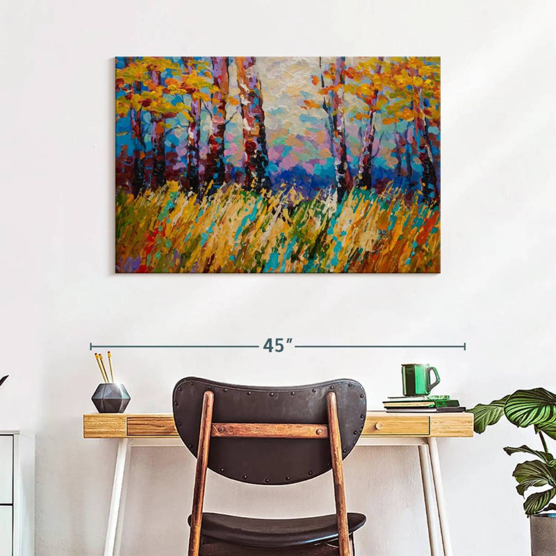 Harnek abstrait automne I, H 26 po x l 39 po