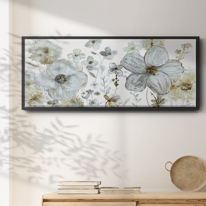 Garden Glitter III - toile encadrée, H 20 po x l 50 po