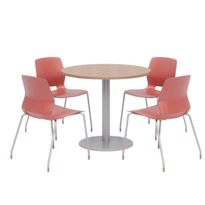 36" L Round Breakroom Table and Chair Set