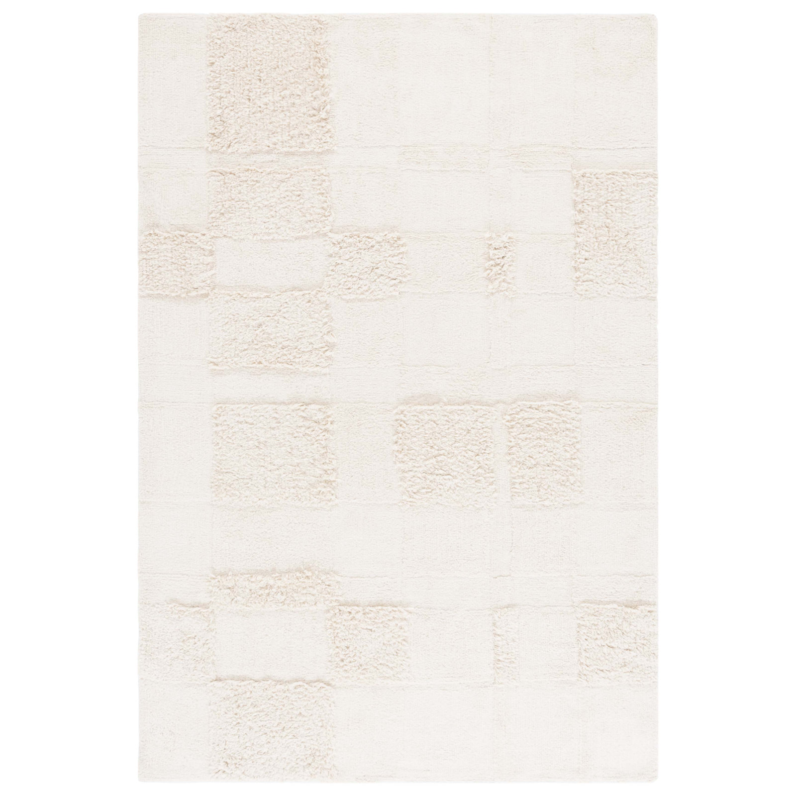 Thenuk Washable Hand-Tufted Geometric Rug, Rectangle 8' x 10'