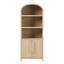 Sitarski 76" H x 30" W Modern Arched Bookcase with Statement Cabinet-2098881640