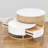 Anamta Modern Round Lift-top Nesting Coffee Tables with 2 Drawers-222148078-222148073