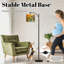Lampe sur pied à arc avec abat-jour réglable autobus scolaire d'automne lampe sur pied à 3 températures de couleur à intensité variable avec interrupteur au pied pour la chambre à coucher
