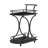Black 2-Tier Bar Cart(No Include Stool)