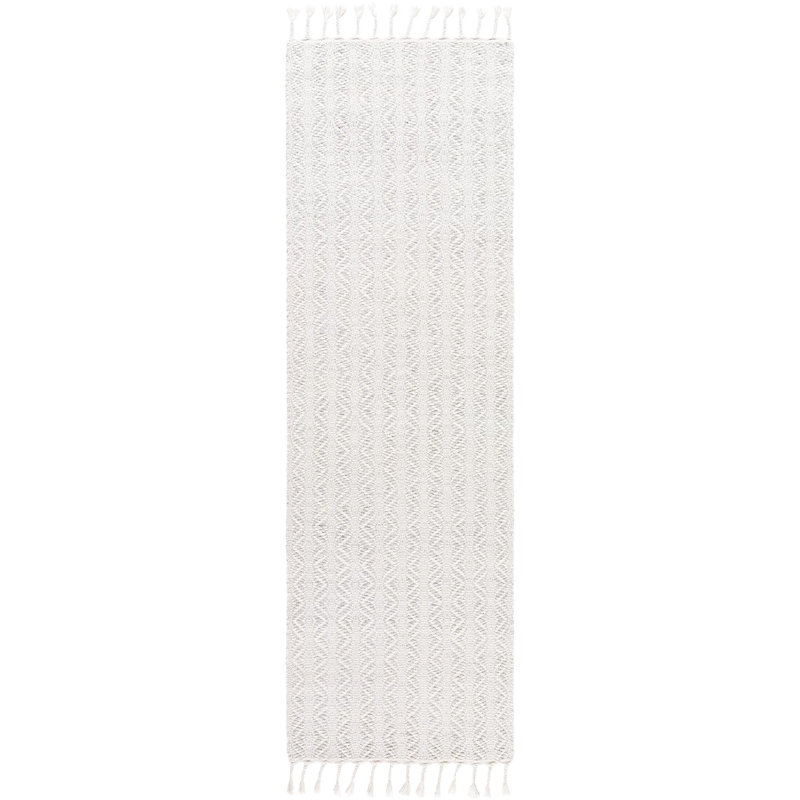 Tapis tissé à la main Bhaktivinod, Tapis de couloir 2 pi 6 po x 8 pi