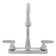 FlowCurve 8 in. Centerset 2-Handle Standard Kitchen Faucet with Side Sprayer in Polished Chrome