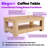 Double Layer MDF Coffee Table, Rectangular Design-1209106996