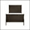 Lit classique de style Louis Philipe, design traditionnel avec finition teintée pour les chambres élégantes