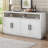Bondie 63.01'' Glass Top Console Table