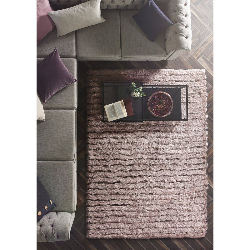 Solid Colour Hand Woven Area Rug, Rectangle 160 x 230cm
